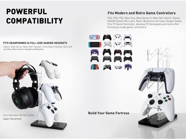 OAPRIRE Universal 3 Tier Controller Holder and Headset Stand for PS4 PS5 XBOX ONE SWITCH, Controller Stand Gaming Accessories, Build Your Game...