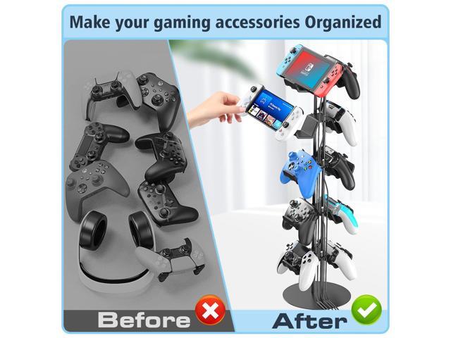 Kytok Gamer Gifts, Headset Stand 5 Tiers with Cable Organizer, Controller Stand Compatible with PS5/Xbox/Nintendo Switch/PS Portal/PS4, Headset...