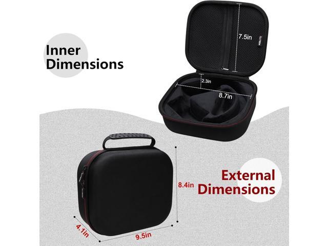 LTGEM Case Compatible with Turtle Beach Stealth 600/700 Gen 3 & 600/700 Gen 2 MAX Wireless Gaming Headset, Black
