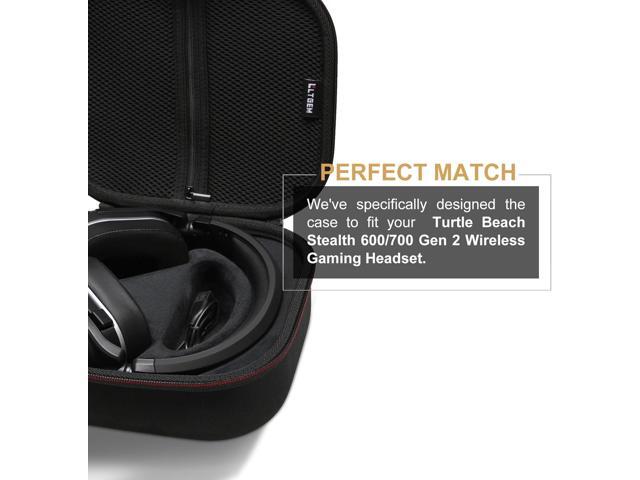 LTGEM Case Compatible with Turtle Beach Stealth 600/700 Gen 3 & 600/700 Gen 2 MAX Wireless Gaming Headset, Black