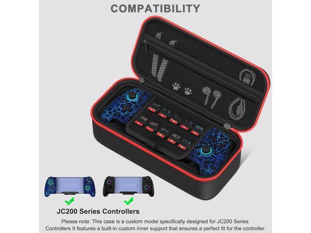 Customized Switch Travel Case for JC200 Switch Controller, Protective Hard Shell Case Large Capacity Holds Switch Controller, Switch Console, AC...