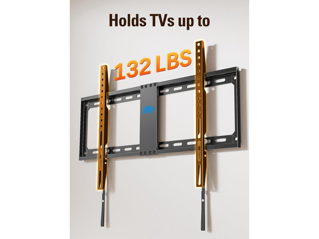 Mounting Dream TV Mount Fixed for Most 42-84 Inch Flat Screen TVs, TV Wall Mount Bracket up to VESA 600 x 400mm and 132 lbs - Fits 16'/18'/24'...