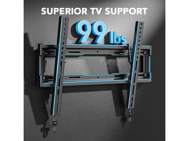 Pipishell Tilt TV Wall Mount Bracket Low Profile for Most 23-55 Inch LED LCD OLED 4K Flat Curved TVs up to 99lbs Max VESA 400x400mm, 8° Tilting for...