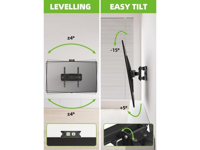 USX MOUNT TV Wall Mount for 32-65 inch Flat Screen/LED/4K up to 110lbs, Full Motion TV Mount Bracket with Swivel & Tilt Articulating Dual Arms, Max...