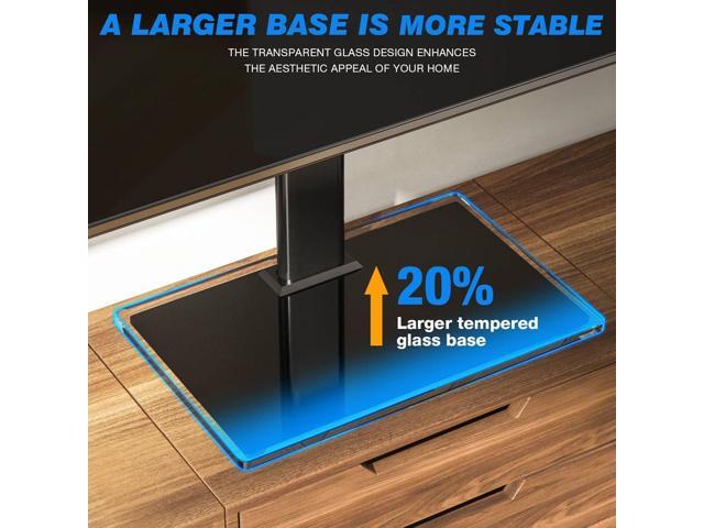 Rfiver Universal Table Top TV Stand TV Base Replacement for Most 27-60 Inch LCD LED Flat Curved Screen TVs Holds up to 88lbs, Height Adjustable TV...