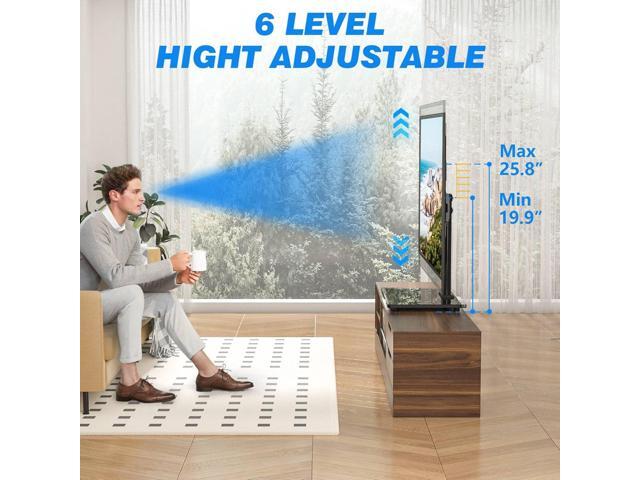 Rfiver Universal Table Top TV Stand TV Base Replacement for Most 27-60 Inch LCD LED Flat Curved Screen TVs Holds up to 88lbs, Height Adjustable TV...