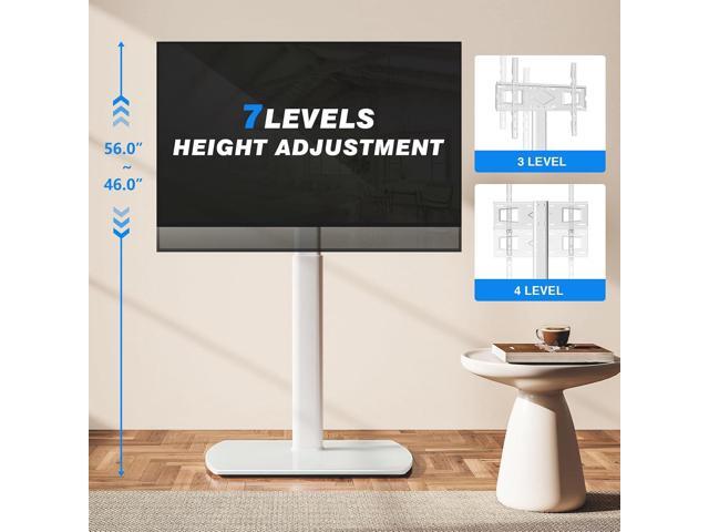 YOMT Universal TV Floor Stand with Mount for 27-70 Inch LCD LED OLED TVs, Swivel Height Adjustable Tall TV Stand, Space Saving Design for Corner...