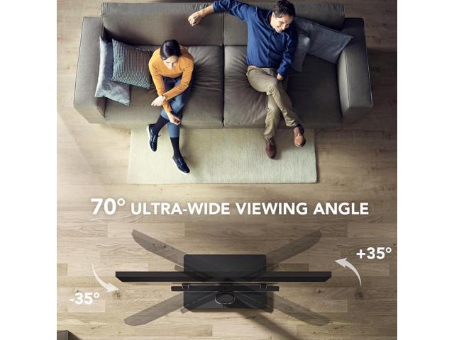 Universal Floor TV Stand with Mount 70 Degree Swivel 9 Level Height Adjustable and Space Saving Design for Most 27 to 65 inch LCD, LED OLED TVs,...