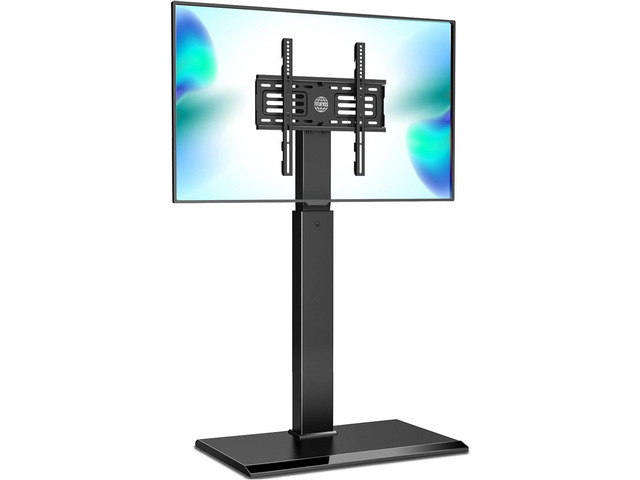FITUEYES Iron Base Universal Floor TV Stand with Swivel Mount for 32-65 Inch LED LCD OLED Plasma Flat Panel or Curved Screen TVs Height Adjustable...