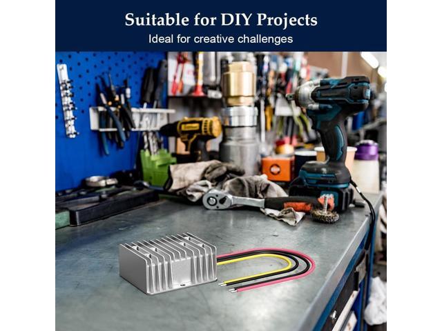 DC 12v to 24v Converter 15A 360W, Heavy Duty Step Up Waterproof Transformer DC Power Adapter Converter for Car Truck Vehicle Boat Motor Solar System