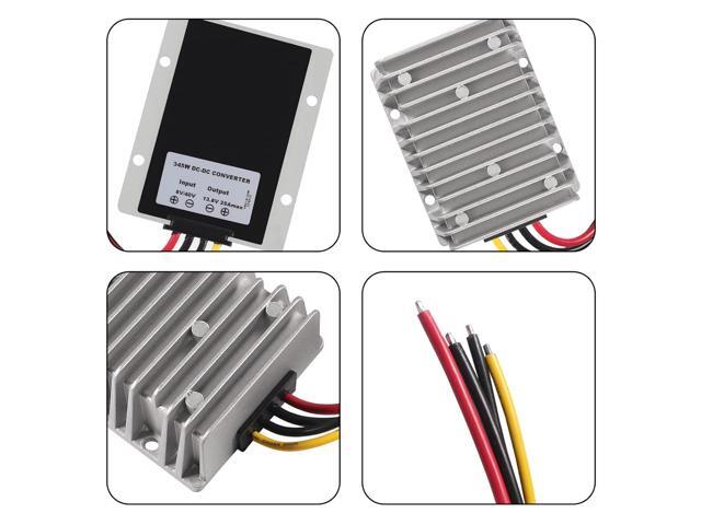 Diann DC 8V-40V to 13.8V 25A Automatic Buck Boost Converter Step Down/Up Regulator Voltage Reducer Converter Waterproof Regulated DC Power Supply...