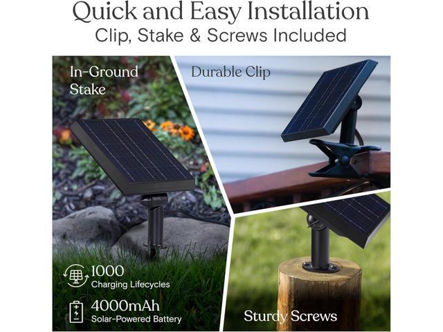 Brightech Ambience Pro Solar Powered LED Outdoor String Lights - 27 Ft Commercial Waterproof Patio Lights with Edison Bulbs - Durable String Lights...