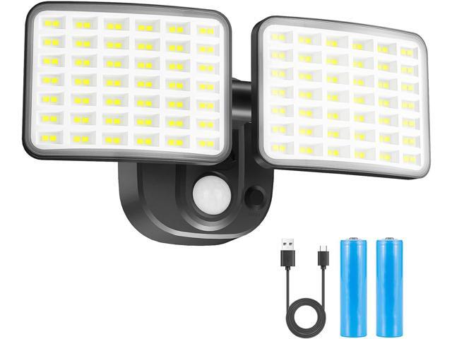Rechargeable Battery Operated Motion Lights 2500LM & 4000LM Motion Sensor Security Lights(1-3 Months Endurance) USB Charging LED Flood Lights...