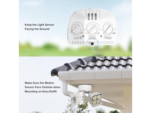 SANSI 7000LM Motion Sensor Outdoor Lights,Brightness LED Flood Lights Outdoor 54W 5000K 700W Equiv IP65 Dusk to Dawn Security Lights with 2...