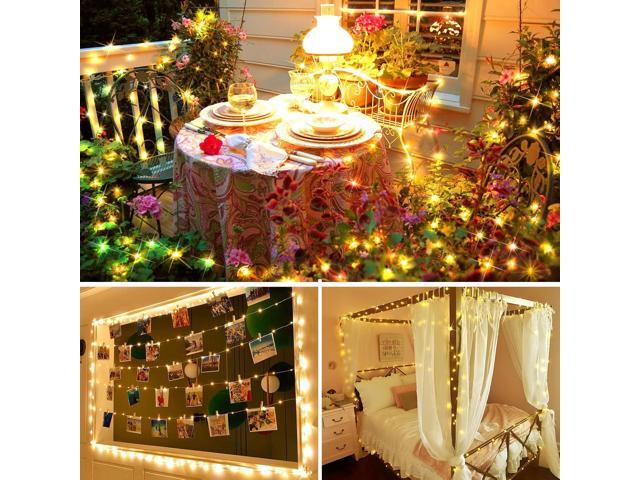 KNONEW 400FT Outdoor Christmas Fairy Lights Plug in,1200 LED String Lights Outdoor Waterproof 8 Modes Memory Times for Wedding Bedroom Walls Garden...
