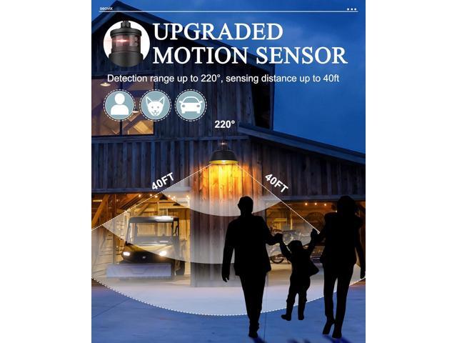 10' Motion Sensor Outdoor Light Fixture, Dusk to Dawn Wall Light Fixtures with E26 Base Socket, IP65 Waterproof Exterior Porch Lights Outdoor for...