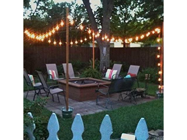 Banord Outdoor String Lights Commercial Grade 96ft Waterproof with 30 S14 Shatterproof Dimmable LED Bulbs, Heavy Duty Hanging Lights for Patio...