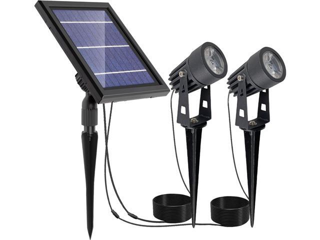 SUNLONG Solar Lights Outdoor Waterproof Solar Powered Spot Lights Aluminum Casting Landscaping Spotlight for Garden Yard Tree Uplight Downlight...