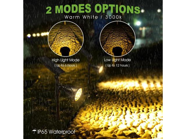DBF Solar Outdoor Lights, 600LM Solar Spot Lights Outdoor Waterproof, 18 LED Auto On/Off Landscape Lighting Flag Pole Light for Garden Yard Pathway...