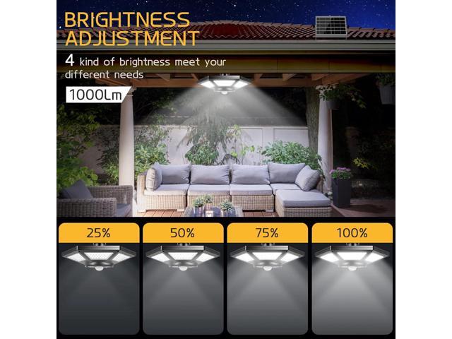 Solar Shed Light, Solar Pendant Light Indoor Outdoor,180 LED 1000LM Solar Indoor Lights Motion Sensor with Remote Control for Shed Barn Gazebo...