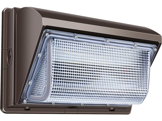 ledmo LED Wall Pack Lights 120W - 15600LM Size Update 5000K Wall Mount Lighting Commercial and Industrial Outdoor Security Flood Lighting for...