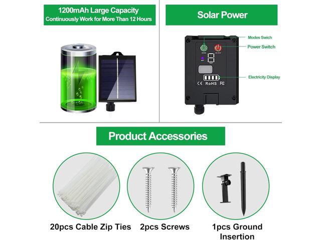 300 LED Solar Rope Lights Outdoor 99 FT Bright Solar Garden String Lights Durable 8 Modes Outdoor Fairy Lights Waterproof Solar Garden Decorative...