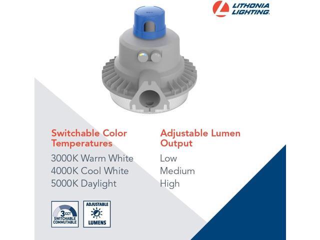 Lithonia Lighting BarnGuard LED Barn Light, Dusk to Dawn Outdoor Lighting with Adjustable Brightness and Color Temperature, Wall or Pole Mountable...