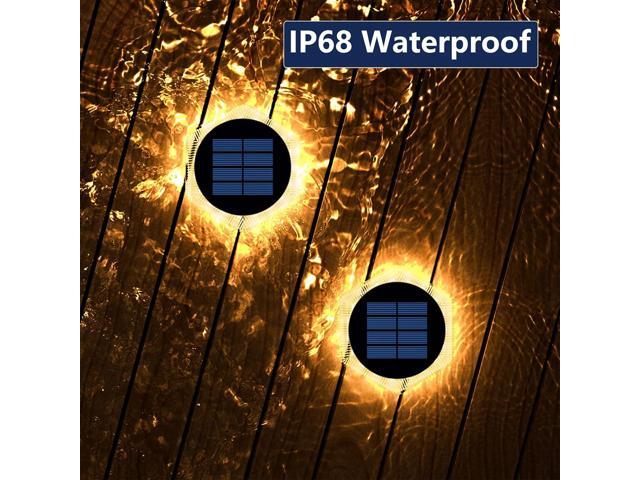 YiLaie Solar Deck Dock Lights Hexagon Warm White Step Lights Outdoor Waterproof Solar Powered for Driveway Post Fence Stairs Yard Patio Pathway...