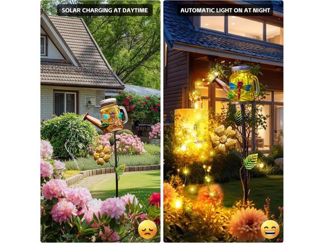 Solar Watering Can Light, Solar Yard Decorations Outdoor,Garden Decor Lights for Yard,IP65 Waterproof Hanging Lantern Lights,Outside Patio Lawn,...
