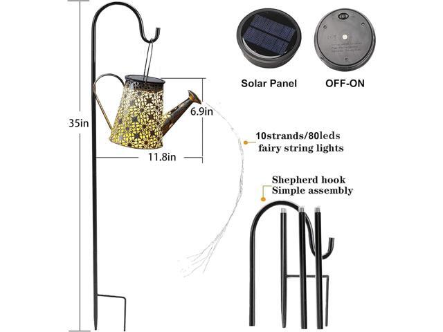 VOOKRY Solar Watering Can Lights, Large Retro Metal Hanging Solar Lights Outdoor Waterproof, Birthday Gifts for Women Mom Grandma Garden Decor Yard...