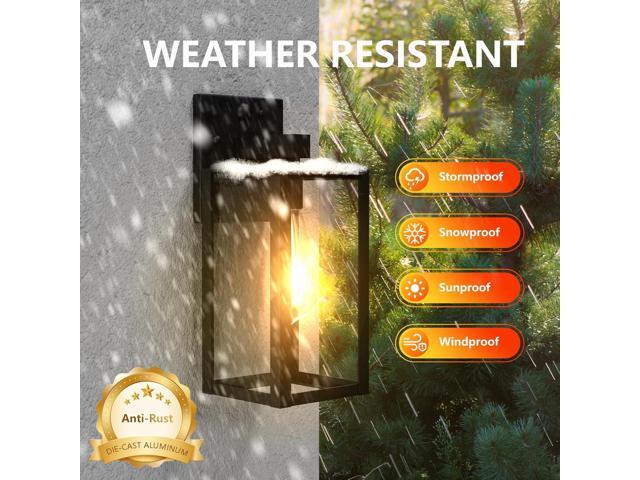 Dawn to Dusk Outdoor Sensor Motion Sensor Light Fixture Waterproof Porch Lights Anti-Rust Exterior Wall Mount Light Outdoor Wall Lantern for Patio...