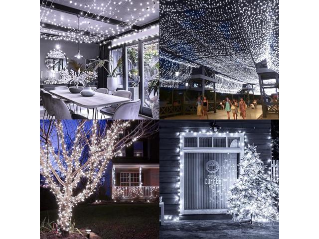 KNONEW 403FT 1000 LED Christmas Lights Outdoor String Light 8 Modes & Timer Fairy Lighting Plug in Waterproof for Xmas Yard Tree Wedding Party...