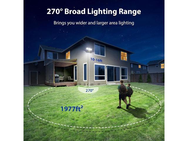 iMaihom 150W Motion Sensor Light Outdoor, 15000LM 6500K LED Security Floodlights, 3 Adjustable Head Motion Detection Light IP65 Waterproof for Yard...