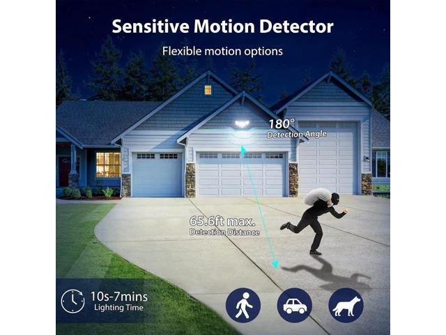 iMaihom 150W Motion Sensor Light Outdoor, 15000LM 6500K LED Security Floodlights, 3 Adjustable Head Motion Detection Light IP65 Waterproof for Yard...