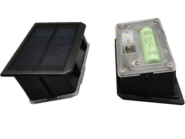 GOODFOEVER 4 Pack Solar Light Replacement Top for Outdoor Fence and Wall, Waterproof Insert (4 Pack)