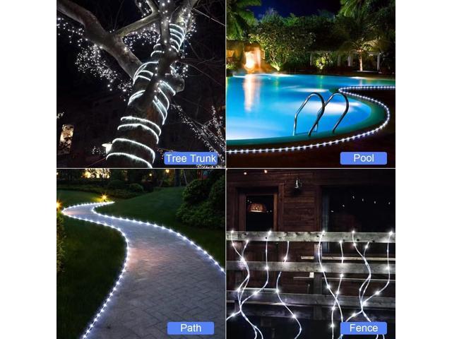 WIND STAR Solar Rope Lights, 72FT 200 LEDs Dimmable Solar String Lights Outdoor with Remote, 8 Modes Tube Lights IP67 Waterproof for Yard Patio...