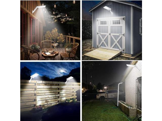 Aqonsie Solar Lights Outdoor, 180° Adjustable 56LED Solar Flood Light, Outside Security Motion Sensor Lights with Remote, 3 Lighting Modes with...