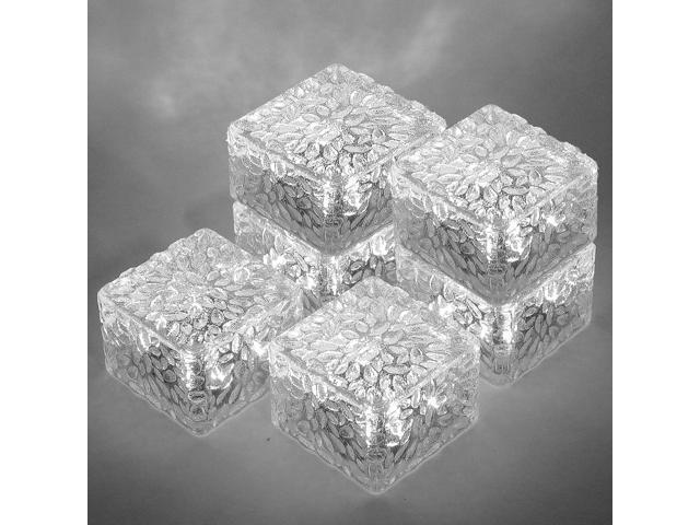 Solar Brick Lights-Outdoor Solar Lights for Yard-Solar Brick Landscape Path Light 6 Pack LED Light Brick Garden Decor for Pathway Patio Walkway...