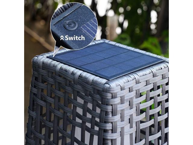 Grand patio Solar Lights Replacement Top Outdoor Solar Floor Lamp Replacement Part Waterproof 40 Lumen Warm White Super Bright SMD chip X15 Suit...
