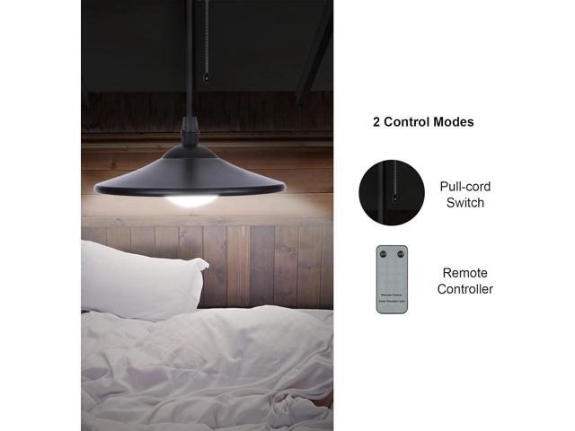 Lixada Solar Pendant Light Outdoor Indoor Hanging Light LED Shed Light Waterproof Pendant Lamp with Remote Control & Pull Cord for Garden Yard...