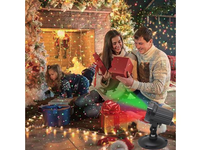 Laser Christmas Projector Lights Outdoor, Outdoor Garden Laser Light, Landscape Lights with Red and Green Stars, IP65 Waterproof,Cold Resistant....