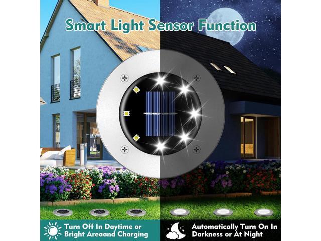 Solar Outdoor Lights - 12 Pack, Waterproof Solar Garden Lights for Landscape, Patio, Pathway, Lawn, Yard, Deck, Driveway, Walkway