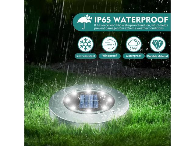 Solar Outdoor Lights - 12 Pack, Waterproof Solar Garden Lights for Landscape, Patio, Pathway, Lawn, Yard, Deck, Driveway, Walkway