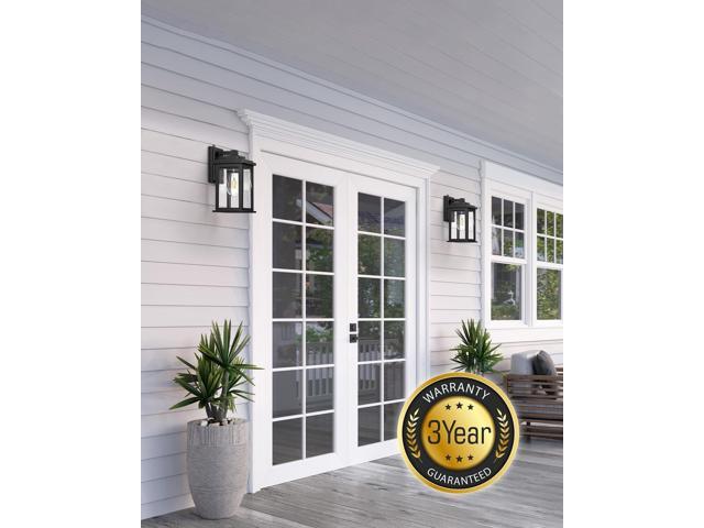 VIANIS Dusk to Dawn Outdoor Lights for House, Black Outdoor Light Fixture, Waterproof Exterior Lighting Fixtures Wall Mount, Outdoor Wall Lights...