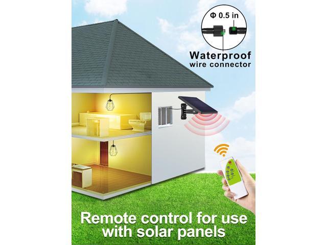 intelamp Solar Pendant Lights Indoor Outdoor, 4000mAh Gazebo Shed Chandeliers with Remote Dust to Dawn Mode 16.4Ft Hanging Lighting Interior for...