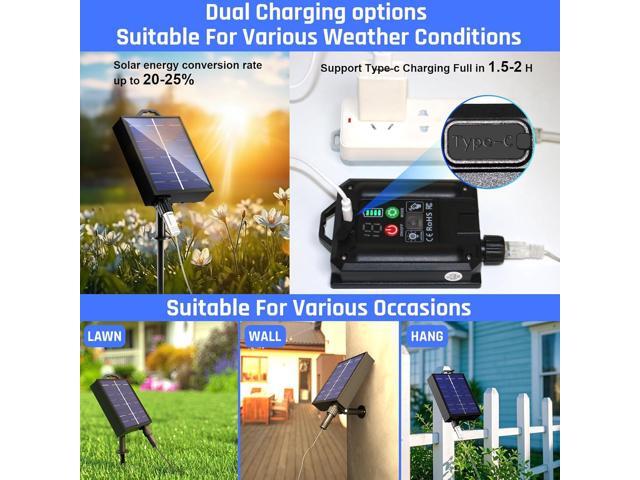 New Upgraded Solar Rope Lights Outdoor Waterproof 105ft 300 LED Solar String Lights with Remote Timing Dimmable 19 Modes Christmas Lights for Yard...