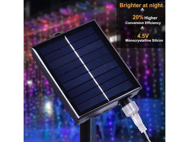 300 LED Solar Curtain Lights Outdoor Indoor Solar Christmas Lights Fairy Window Waterproof, Twinkle 8 Modes Christmas Decoration for Home Patio...