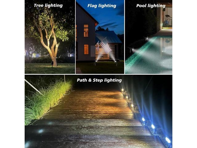 All-New Solar Spot Lights Outdoor Waterproof20 LEDs Solar Flag Light with 2 Modes,Landscape Spotlights for Pathway, Patio, Garden, Trees,Flag,Pool...