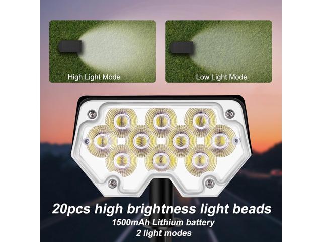 All-New Solar Spot Lights Outdoor Waterproof20 LEDs Solar Flag Light with 2 Modes,Landscape Spotlights for Pathway, Patio, Garden, Trees,Flag,Pool...
