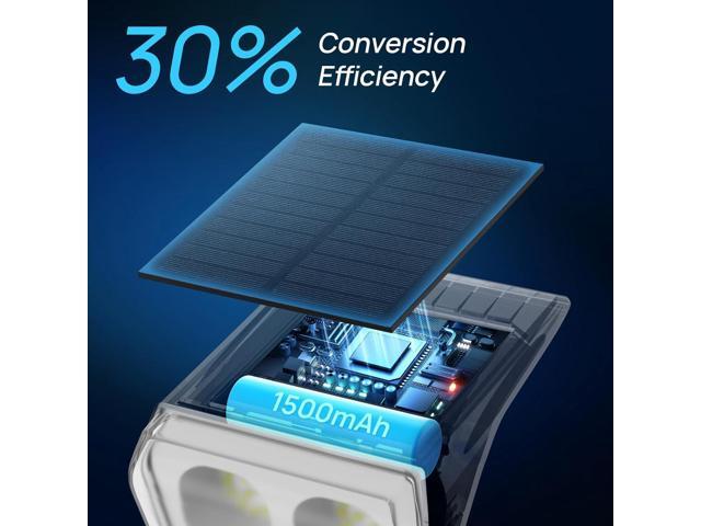 Consciot Solar Spot Lights Outdoor, 30 LED Waterproof Color Changing Solar Spotlight, 2 in 1 Adjustable Wall Lights, 10 Colors, Dusk-to-Dawn Solar...